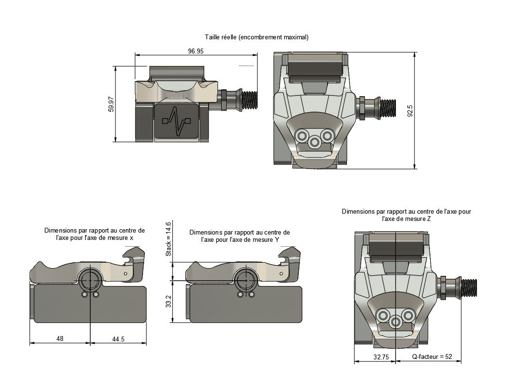 Pédale Instrumentée 3 axes (PI3D) — SHIMANO
